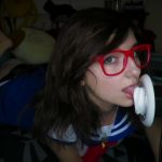 AftynRose – School Girl Licking Ears